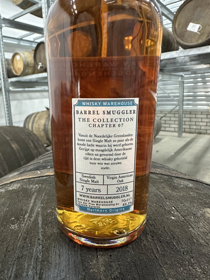 Barrel Smuggler Whisky limited release van een bijzondere oorsprong, Single Malt whisky uit Zweden!