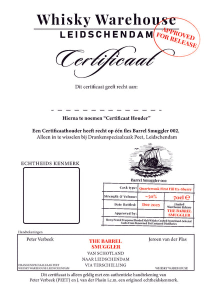 Whisky Certificaat II (Botteling Dec 2025)