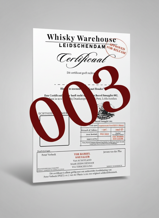 Barrel Smuggler Whisky Certificaat 003